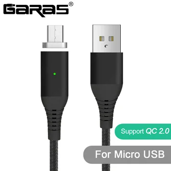 GARAS QC2.0 Magnetni Mikro USB Kabel za Hitro Polnjenje/Podatkovni Kabel Mikro USB Za Xiaomi/Samsung/Huawei Mobile Telefon Kabel Micro USB