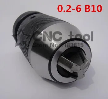 1PCS Taper B10, 0.2-6 mm Srednje velikih brez ključa vrtalne vpenjalne closefisted vrtalne vpenjalne glave, natančnost: manj kot 0,1 mm,Vrtanje objemka orodje