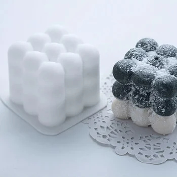 3D Silikonski kalup za smolo Sveča Jedra, Ročno izdelana Soje Oblikovan Aromaterapija Mavca Sveče Plesni DIY Čokoladna Torta