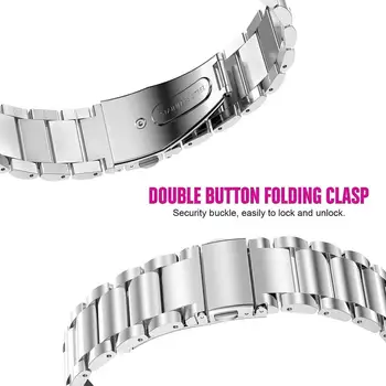 20/22 mm Watchband Za Huawei Watch GT2/GT/GT 2E/Samsung Galaxy Watch 3/Prestavi S3/Withings Jekla VP iz Nerjavečega Jekla Watch Trak