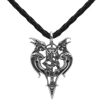 Moški iz Nerjavečega jekla 316L viking odin je krokar amulet v thor je kladivo, ogrlico, obesek