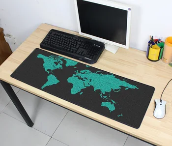 Visoka kakovost mousepads Gaming mousepad zemljevidu sveta 900x300x3mm DIY velika Velika mouse pad igralec z roba zaklepanje pisarne preproge