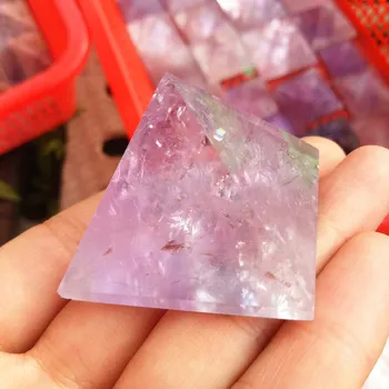 4.5 cm Čudovite naravne ametist kristalno piramido, vijolična gemstone piramida quartz kamniti obelisk točke Zdravljenja srečen Maskota