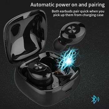 XG12 Mini Bluetooth 5.0 Slušalke TWS Stereo Bas Slušalke, Prenosni Brezžični Sport Slušalke S Polnjenjem Polje za Huawei iPhone