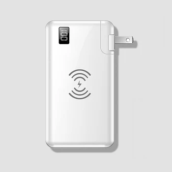 Moč Banke 10000mAh Qi Brezžični Polnilnik Hitro Polnjenje USB Tip C Powerbank Mobilni Telefon, Polnilec za Samsung iPhone 11 Poverbank