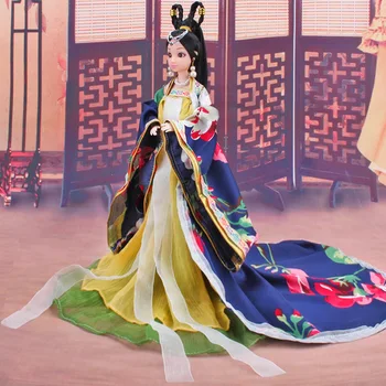 Tradicionalna Kitajska Lutke Dekleta Igrača Stari Zbirateljske Lepa Vintage Stil Princesa Etnične Lutka z Obleko Darila