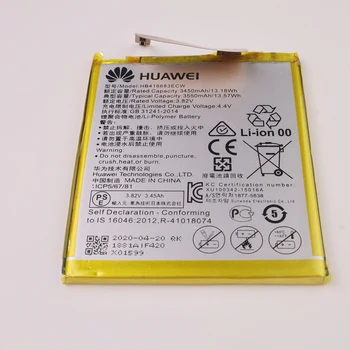 Huawei Original baterija HB416683ECW 3450mAh za Huawei Nexus 6P H1511 H1512 Originalne Nadomestne Baterije z Brezplačno Orodja