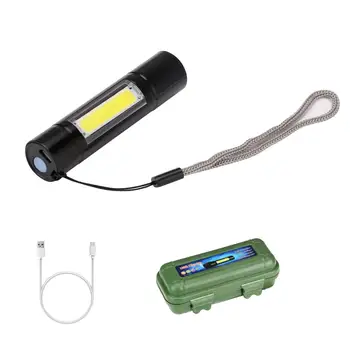 Prenosni 5 Način COB Svetilko, Baklo Magnetni COB Lanterna USB Polnilna LED delovna svetilka Visi Kavelj Svetilke Za Kampiranje na Prostem