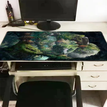 XGZ Fantasy Gozdnih Dreves Velike Gaming Mouse Pad Zaklepanje Rob Miško Mat Tipkovnico Mat Tabela Mat Desk Mat za Notebook Laptop Igralec XL