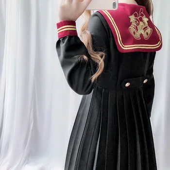 TAKO LUŠTNA Punca uiform lolita obleko nabrano krilo ženske cosplay študent kostume čajanka