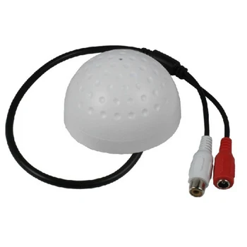 Mini Audio CCTV pick up Mikrofon za kamero varnosti RCA Audio Izhod visoke kakovosti občutljivost golf žogo oblike