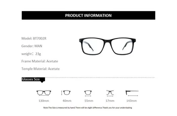 ZENOTTIC Kvadratnih Full Frame Oči Očala Okvirji Za Moške Recept Obravnavi Očala Okvir Jasno Kratkovidnost Optična Očala 2020
