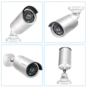MISECU 8CH 5MP POE Varnostne Kamere Sistem Obraz Snemanje NVR na Prostem Nepremočljiva IP Kamere, Avdio Snemanje Home Video Nadzor Kit