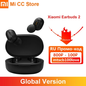 Globalna Različica Xiaomi Redmi Čepkov Osnovna 2 TWS Slušalke Brezžične bluetooth 5.0 Z Mikrofonom za Prostoročno Čepkov 2 AI Nadzor slušalke