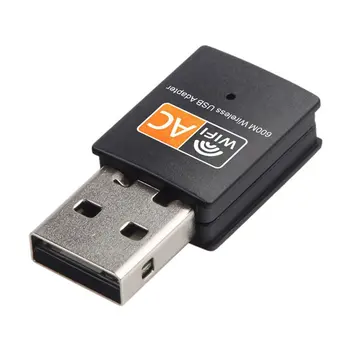 Brezžični 600mbps USB Wifi Adapter Mini Računalnik Omrežno Kartico Sprejemnik Antene Wifi na PC AC600 2,4 ghz 5ghz Dual Band 802.11 b/n/g/ac