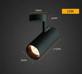 Rotacija Površine Vgrajena LED Downlight COB 7W 12W 20w 30w spot LED Stropni Downlight Oblačili Spot Luči
