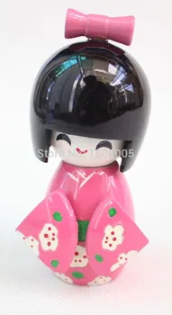 10pcs/set 9 cm Les LEPE Orientalske Japonski KOKESHI Lutka s KIMONO Slika lutka, dekleta, otroci igrače, darilne škatle V