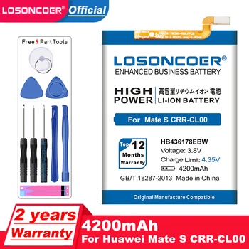 LOSONCOER 4200mAh HB436178EBW Baterija za Huawei Mate S CRR-L09 / CRR-L13 / CRR-L23 / CRR-CL10,CRR-CL20 CL00 UL00 TL00