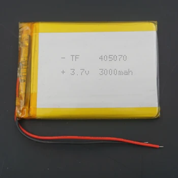 XINJ 3,7 V: 3000 mAh Rechageable Litij-Polymer Li Po Li ionska Baterija 405070 Za GPS E-knjige PAD SREDI predvajalnik snemalnik vožnje