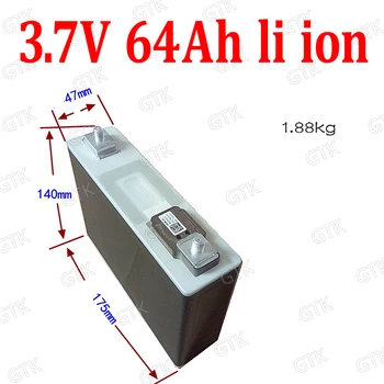 3,7 v 63AH litij-ionska baterija ni 3,7 v 60Ah li ion za DIY 12V 24V plaži cruiser Viličarja Hiše imajo električni dobave vozila
