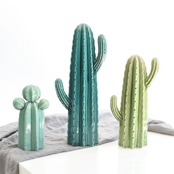 Nordijska modela sodobne Dom Dekor keramika Kaktus Slika rastlin pisarne Dekoracijo lep otroci Darilo Modeliranje Slika collalily