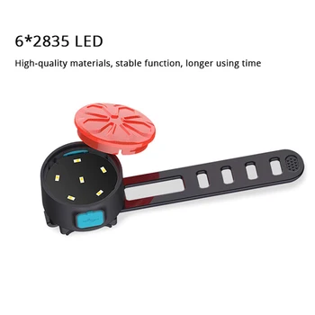 Kolesarske Luči Zadaj Rep Svetlobe IPX5 Nepremočljiva Mini LED USB Polnilne Izposoja Kolesarske Luči Rep Lučka za Varnost Opozorilo Nazaj Luči