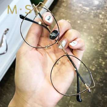 ženske oblikovalec očal okvir 2018 očal okvir retro vintage mačka oči krog krog žensk zlato okvir očal