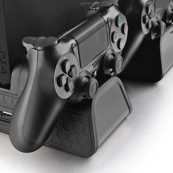 PS4/PS4 Slim/PS4 PRO Navpično Stojalo Z Hladilni Ventilator Hladilnika Dual Controller Polnilnik polnilno Postajo Za SONY Playstation 4 Pro