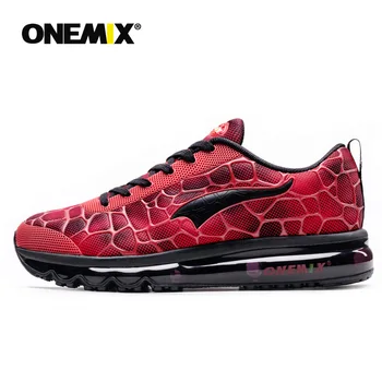 ONEMIX Zračne Blazine Čevlji za moške Športne Čevlje Dihanje Trener Hoja čevlji v rdeči Čevlji za Tek na Prostem Hojo