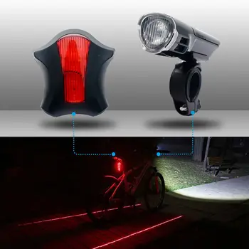 Izposoja Svetlobe InBuild Baterije Kolesarjenje Prednji Luči Zadaj Rep Lučka Motocikla Signalna Luč Nepremočljiva Kolo, Kolesarske Opreme,