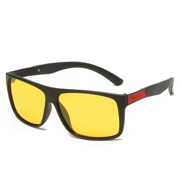 LongKeeper Nočno Vizijo Očala Moški Ženske Prilagodljiv TR90 Okvir sončna Očala za Vožnjo Rumene Leče, Anti-Glare Vozniki Okulary