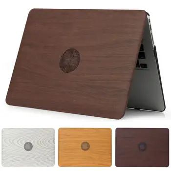 Prodaja Lesa zrn Težko Laptop Primeru Za MacBook Pro Retina Zrak 11 12 13 15 za mac Air 13 A1932,Novo Pro 13 15 palčni Dotik Bar
