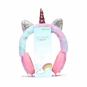 Unicorns Slušalke Žične Otroci Slušalke Toplo Glasbe Slušalko S 3,5 mm Jack Za Pametni telefon PC Fantje Dekleta Darilo za Rojstni dan