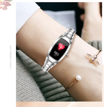 Moda za Ženske Pametno Gledati Spanja Zaslon Multi-šport Načini Fitnes Zapestnica Srčnega utripa Ženski Smartwatch Za Android iOS