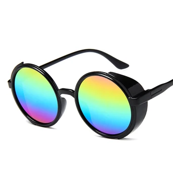2019 sončna Očala za Ženske Nov Trend Retro Krog Okvir Steampunk sončna Očala Osebno Modni Očala