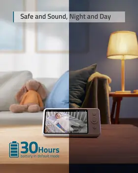 Eufy Varnosti Video in Avdio Baby Monitor, Ločljivost 720p, Velikih 5