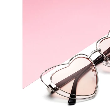 Kachawoo srce oblika sončna očala ženske, darilo roza vintage sončna očala za ženske modni dodatki, poletni plaži 2018 UV400