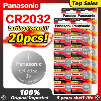 PANASONIC 20Pcs CR2032 3V DL2032 KL2032 5004LC SB-T15 Litijeva Baterija Gumb gumbaste Za Glavni Odbor Daljinski upravljalnik Igrača