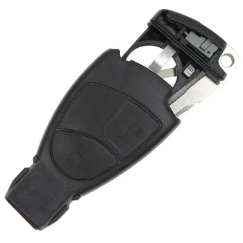 KEYYOU 2 Gumbe, Avto Smart Remote Key Fob Lupini Primeru Z nosilca za Baterijo Tipko Rezilo Za za Mercedes Benz C E ML Razred Sprinter