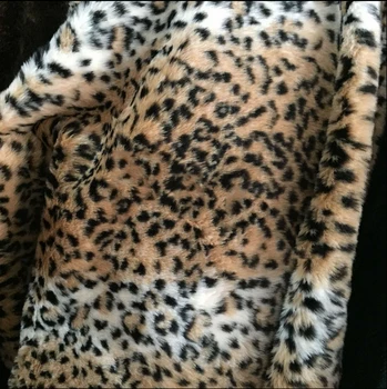 Dolgo kupu leopard tiskanja krzno tkanine ,blazine specializiranimi za umetno krzno tkanine dvorišče 150*50 cm/kos