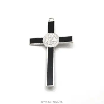 St Križ Benedikt 12 cm Črna Bela Rdeča Barva