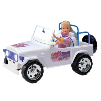 Za Barbie Avto White Mountain otroški Voziček z Nalepko Dekoracijo Pribor Off-road Vozilo, SUV, za Monster High Lutka Dekle Darilo