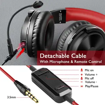 OneOdio Bluetooth5.0 Brezžične Slušalke Žične Gaming Slušalke S Snemljivo Boom Mic Za Center Kliče On-Line Razred Slušalke
