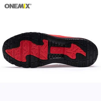 ONEMIX Zračne blazine čevlji za Športne Moške Čevlje Dihanje KPU pletenje Superge Prostem Hojo, Tek, čevlji za Usposabljanje