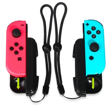 Mini Polnjenje Dock Polnilec za Nintendo Stikalo JoyCons z Nizko stanje Baterije Opomnik in LED Polnilec Kazalnik - Črna, 2 Paketi