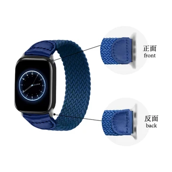 Pleteni Solo Zanke Traku Za Apple Watch 6 Band 44 mm 40 mm 38 mm 42mm Elastično Zapestnico iWatch Apple Watch 5/4/3/2/1/SE