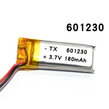 Litij-polimer baterija 3,7 V 601230 180mah se lahko meri na debelo CE, FCC, ROHS MSDS certifikat kakovosti
