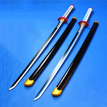 Bambus cosplay meč Tomioka Yoshio meč Demon Slayer samurai cos prop obdelava igre rekviziti lesene Japonski meči katana