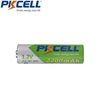 20Pcs PKCELL 1,2 V AA Baterija za ponovno Polnjenje Ni-MH 2200mAh Nizke Self-odvajanje Trajne Baterija za svetilko