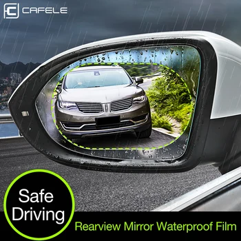 4Pcs Avto Rearview Mirror Rainproof Filma Strani Okna Film Vzvratno Ogledalo Celoten Zaslon Anti-Fog Okno Nano Folije za Avtomobilska dodatna Oprema